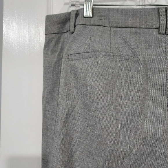 Talbots Black & White Chambray High-Waist Straight Leg Pant in Size 18 - Picture 9 of 16